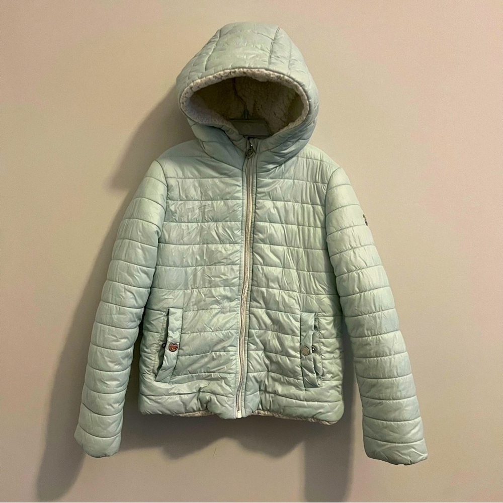 Michael Kors Girls Size 10/12 Blue Puffer Jacket